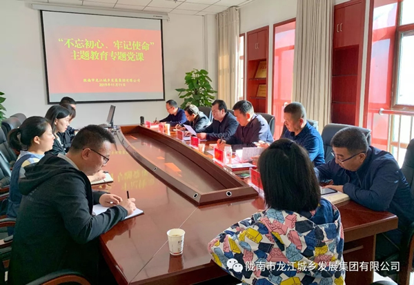 市龍江集團(tuán)開展“不忘初心、牢記使命”主題教育專題黨課